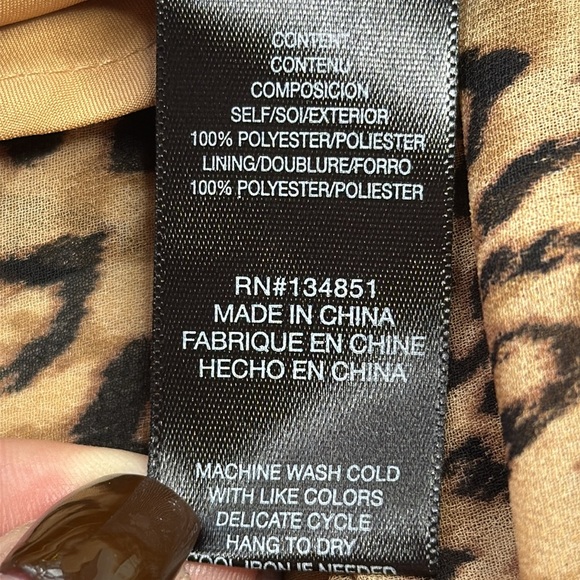 CHARLES HENRY | Tiered Leopard Print Ruffle Dress, Size M, NWT - Picture 7 of 16